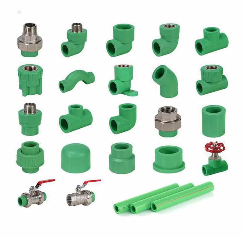 TUBES ET RACCORDS EN P.P.R VERT / BLEU